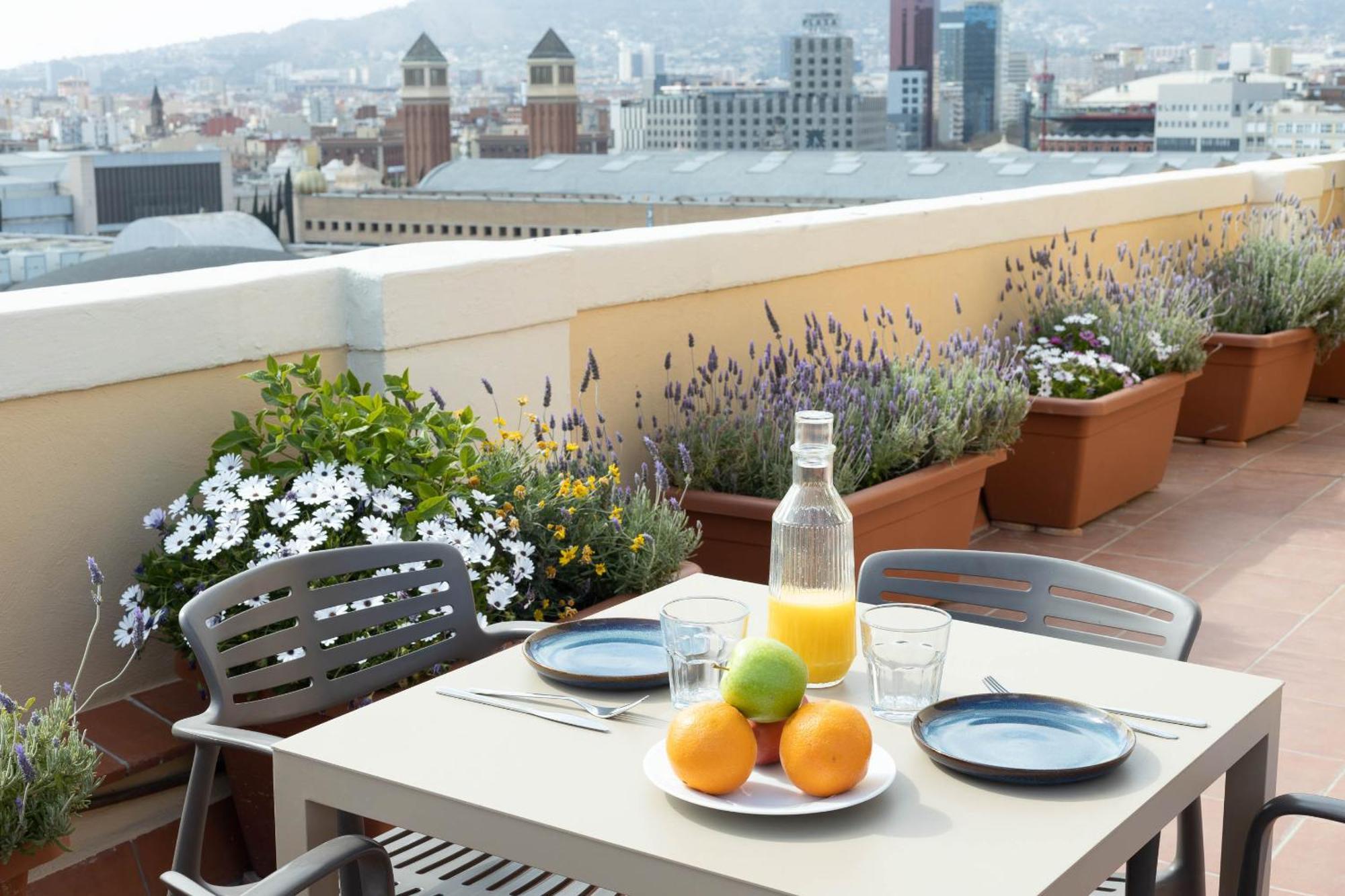 Riua - Private Terrace Penthouse Next To The Fair برشلونة المظهر الخارجي الصورة